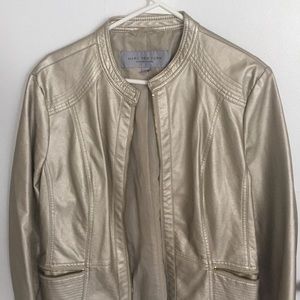 Andrew Marc metallic gold jacket